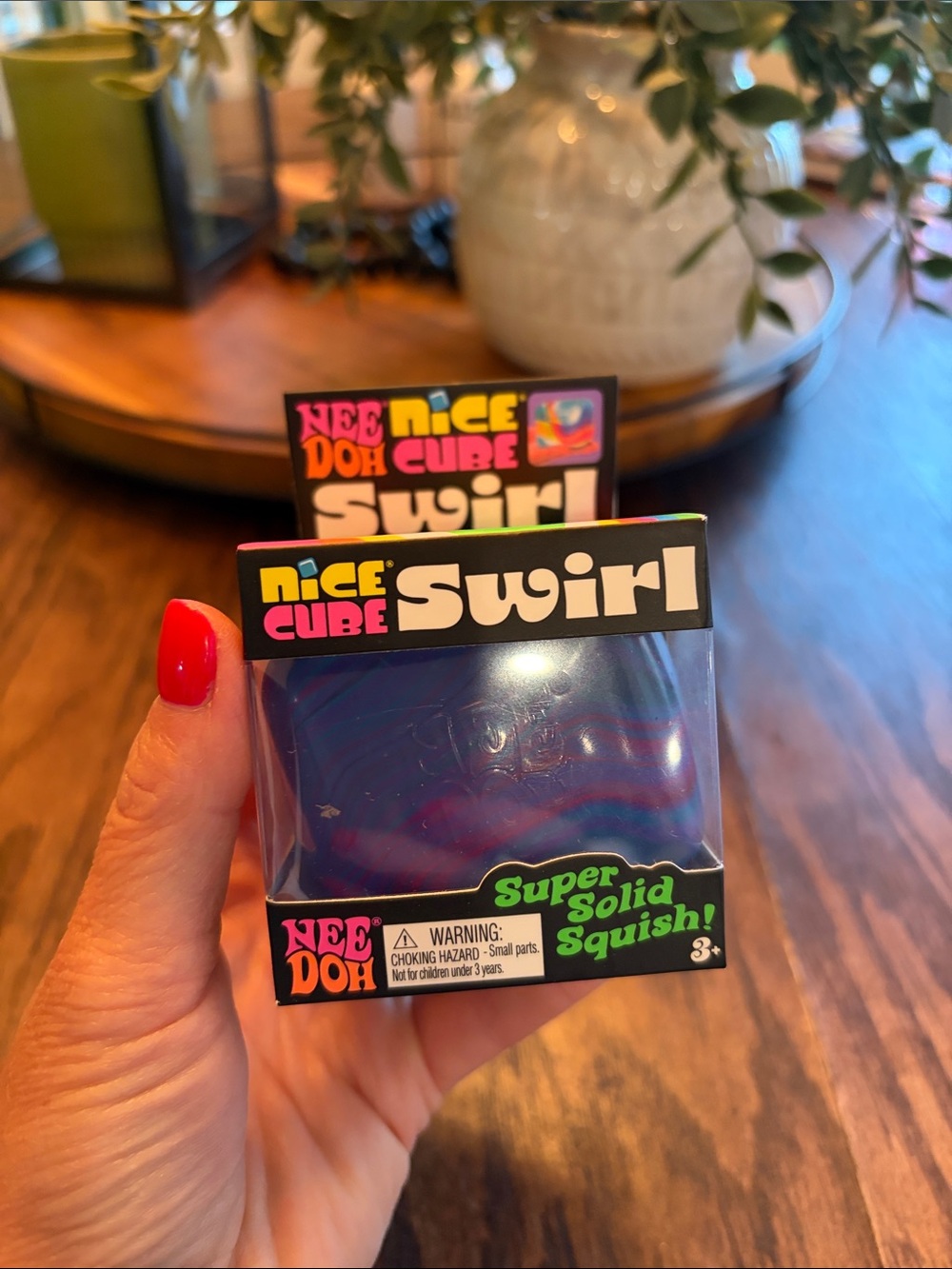 NEEDOH Cube Swirl Squish Toy